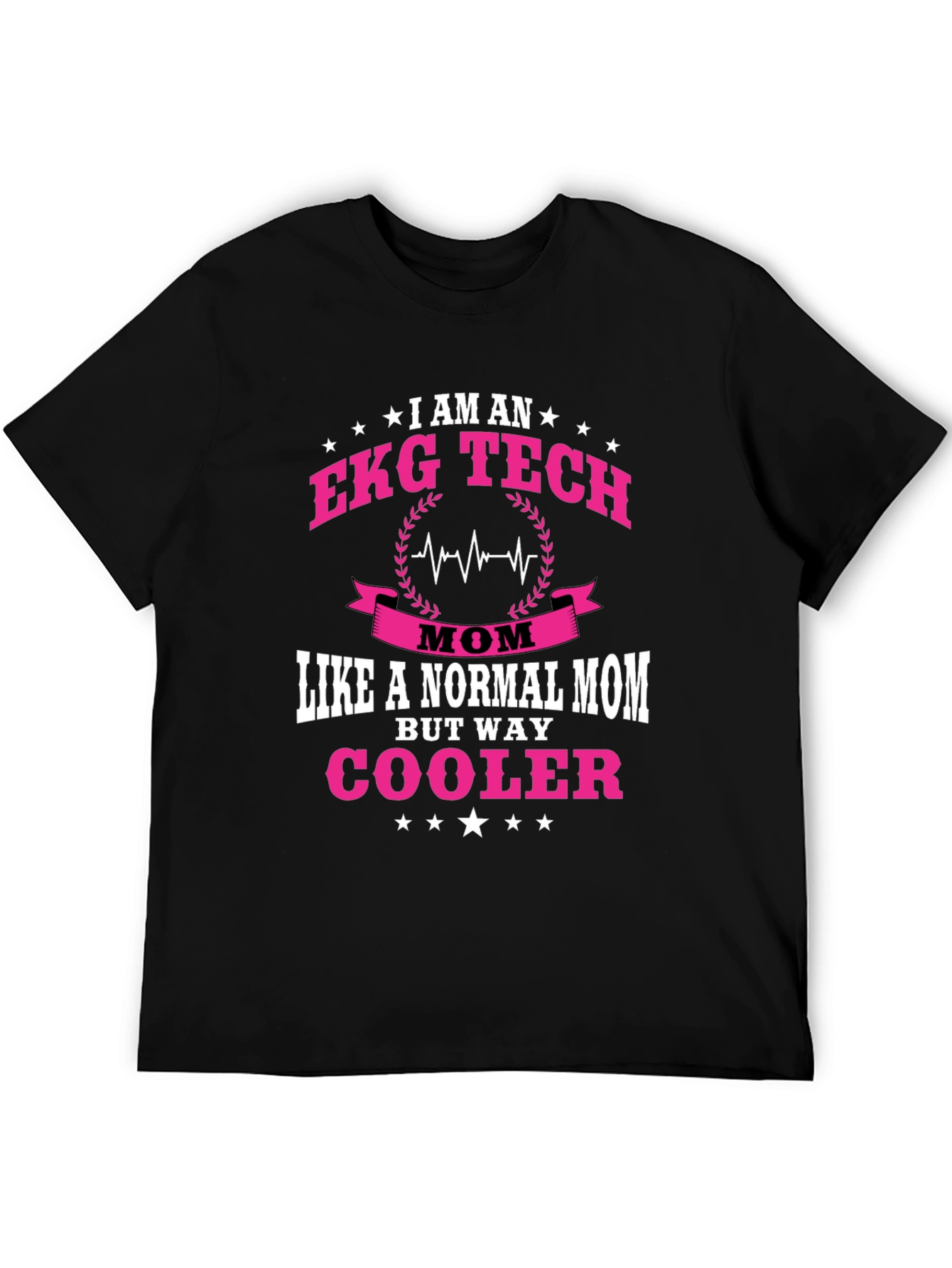 EKG Tech Mom Graphic T-Shirt