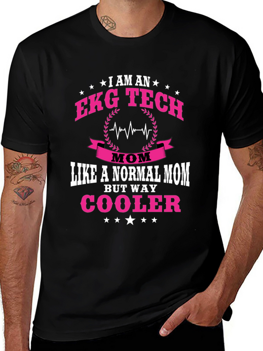 EKG Tech Mom Graphic T-Shirt