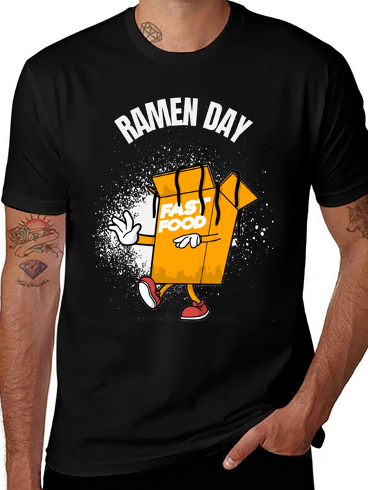Ramen Day Fast Food Box T-Shirt - Funny Graphic Tee