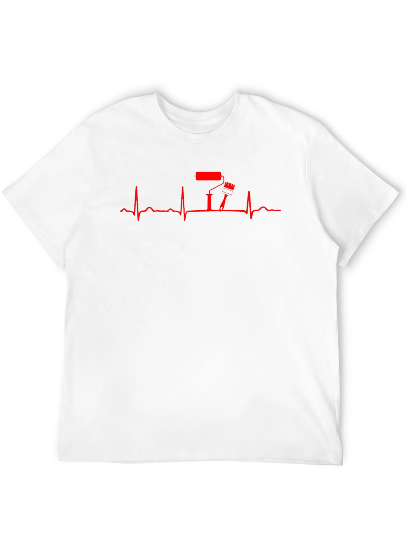 Painters Heartbeat Graphic Tee - Black Cotton
