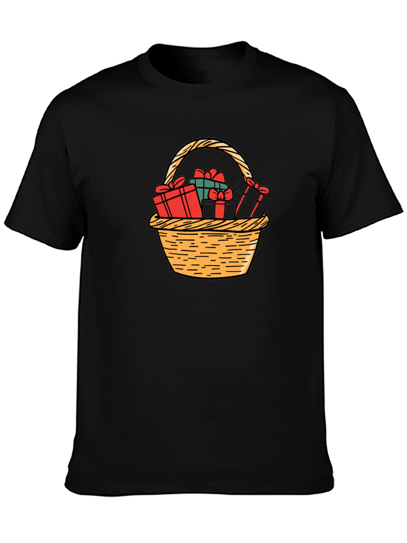 Gift Basket Graphic Tee - Holiday Cheer