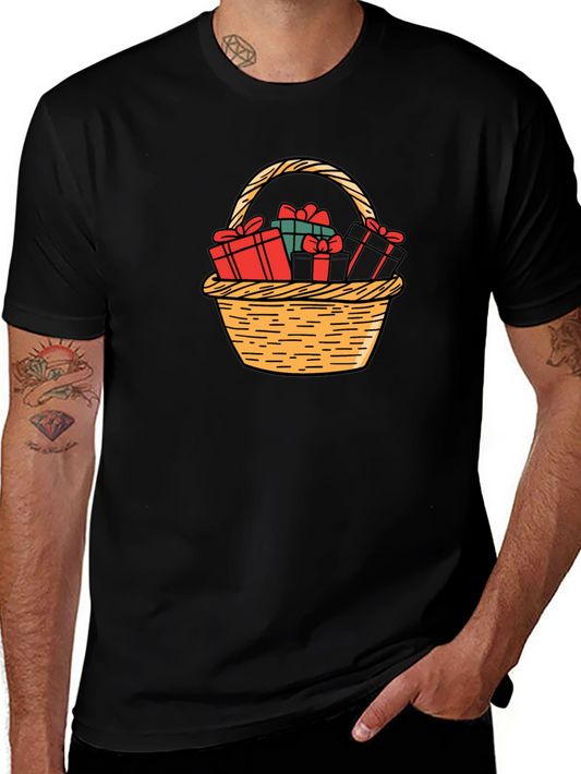 Gift Basket Graphic Tee - Holiday Cheer