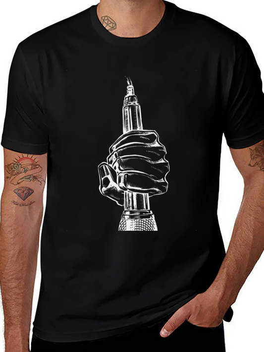Tattoo Artist Hand Black T-Shirt
