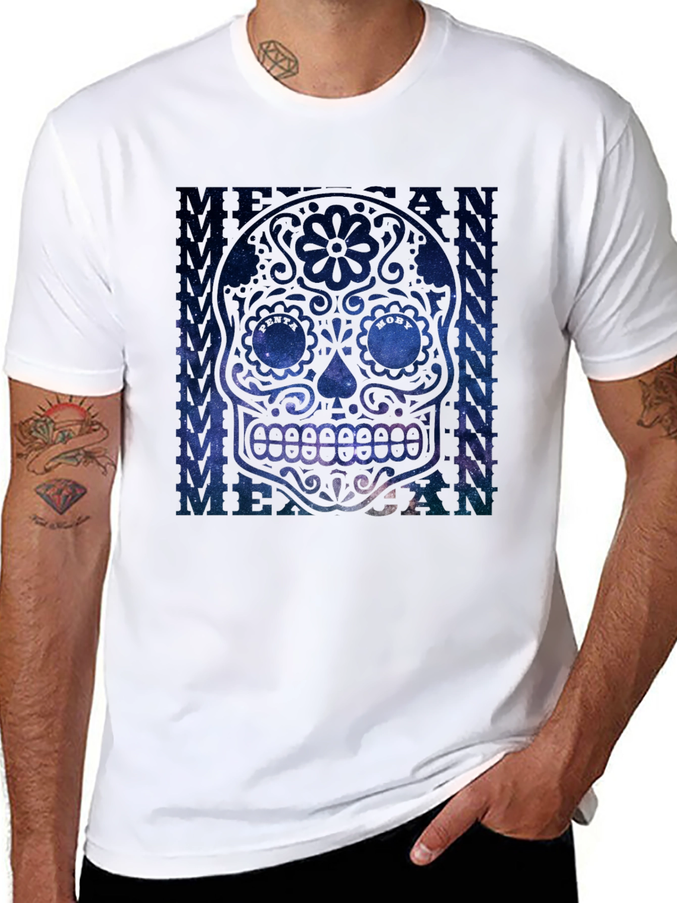 Mexican Sugar Skull Graphic T-Shirt