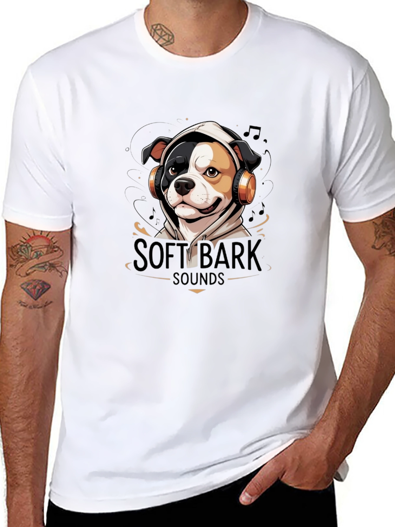 Soft Bark Sounds Dog Graphic T-Shirt