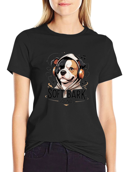 Soft Bark Sounds Dog Graphic T-Shirt