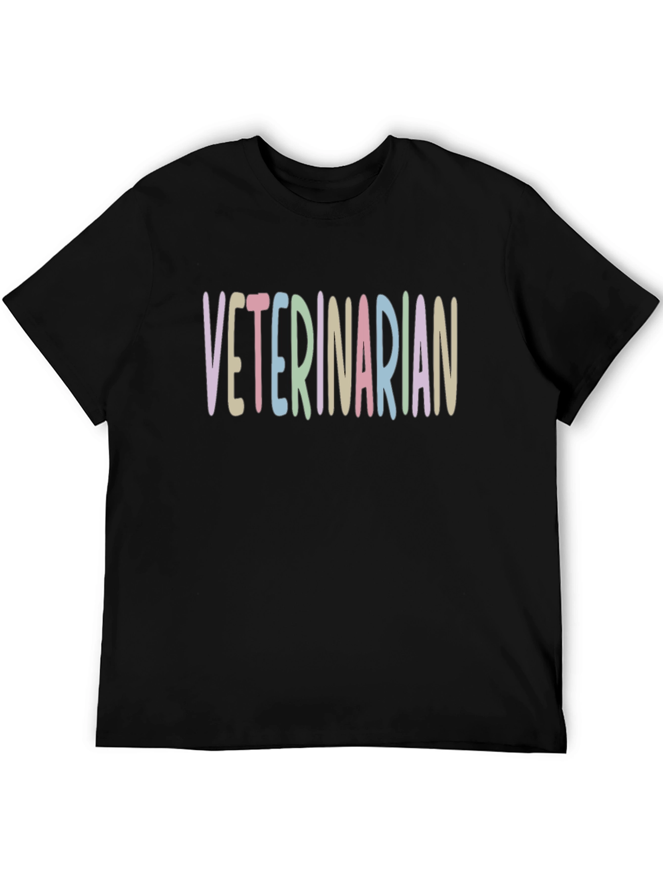 Veterinarian T-Shirt - Pastel Word Design