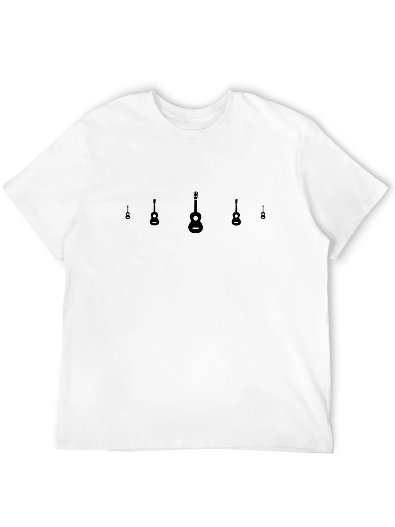 Ukulele Array Graphic Tee - Cool Music Lovers Shirt