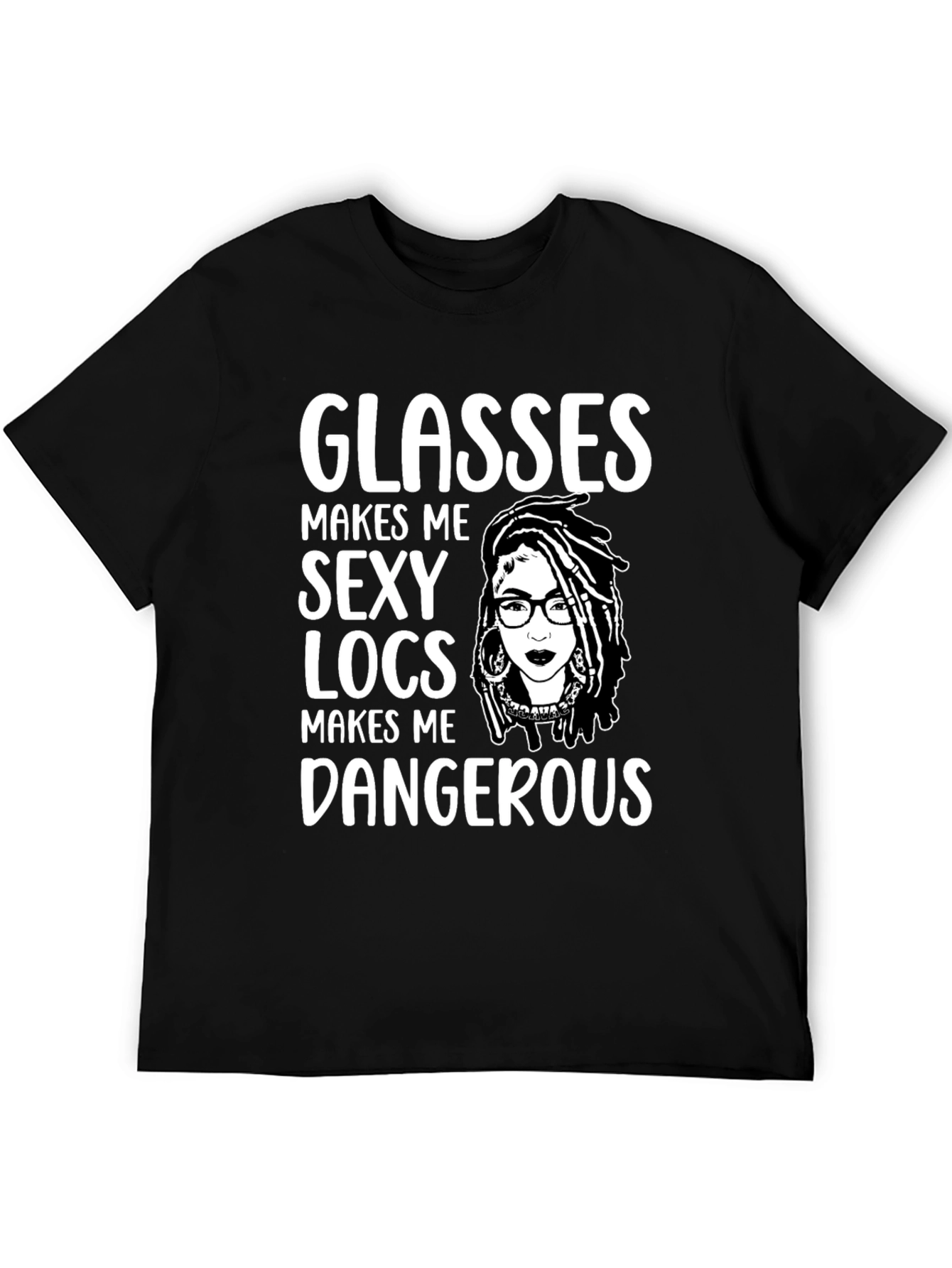 Glasses Locs Dangerous Graphic Tee