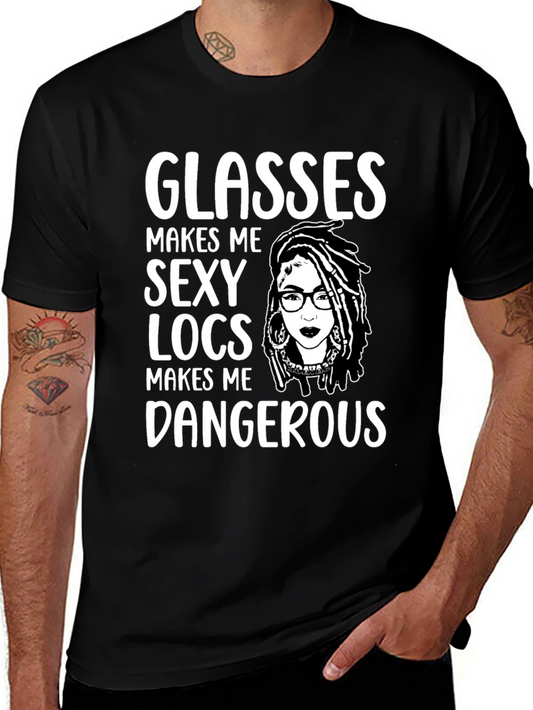 Glasses Locs Dangerous Graphic Tee