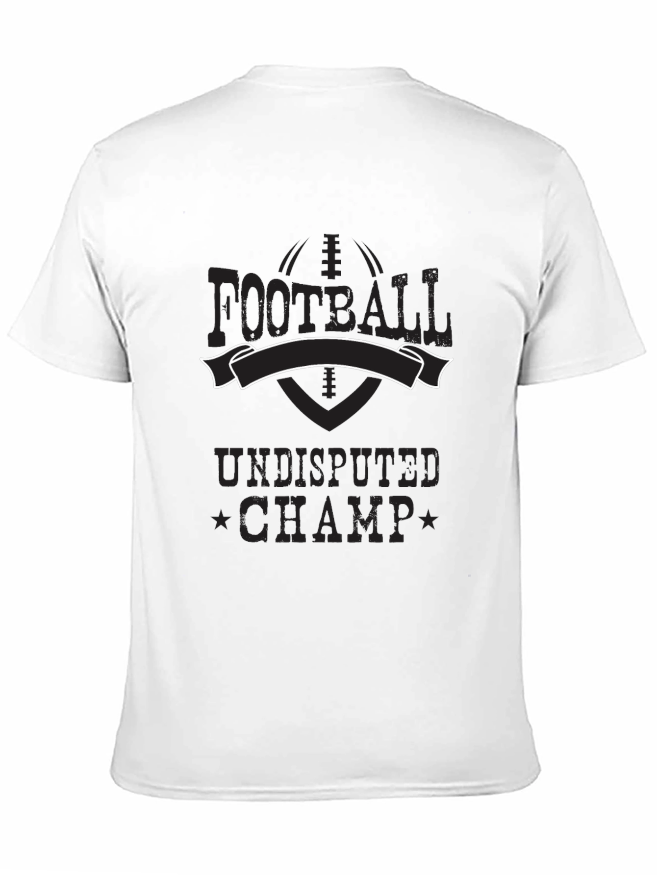 Football Undisputed Champ Black T-Shirt