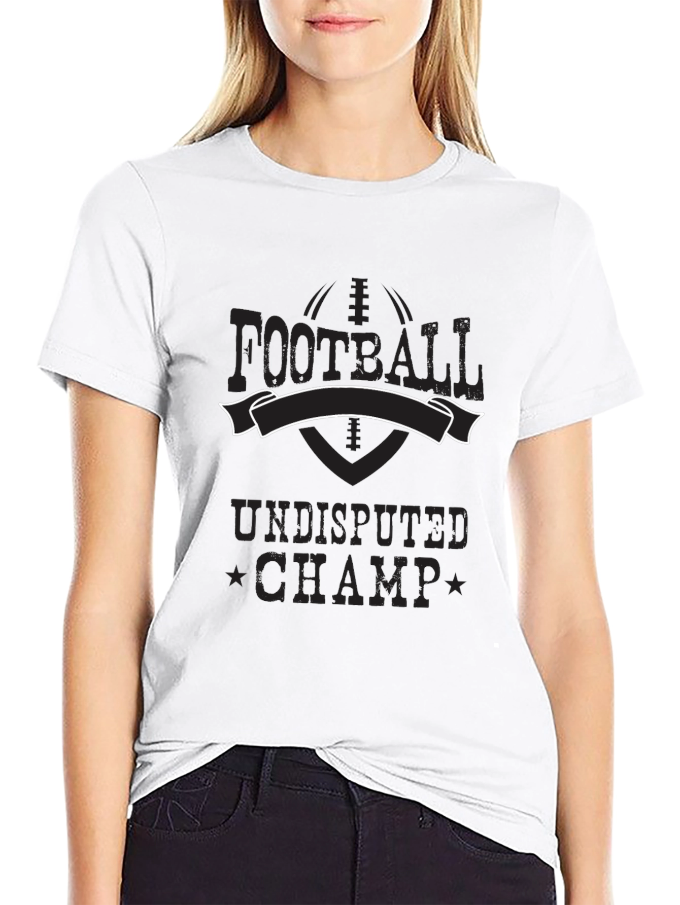 Football Undisputed Champ Black T-Shirt