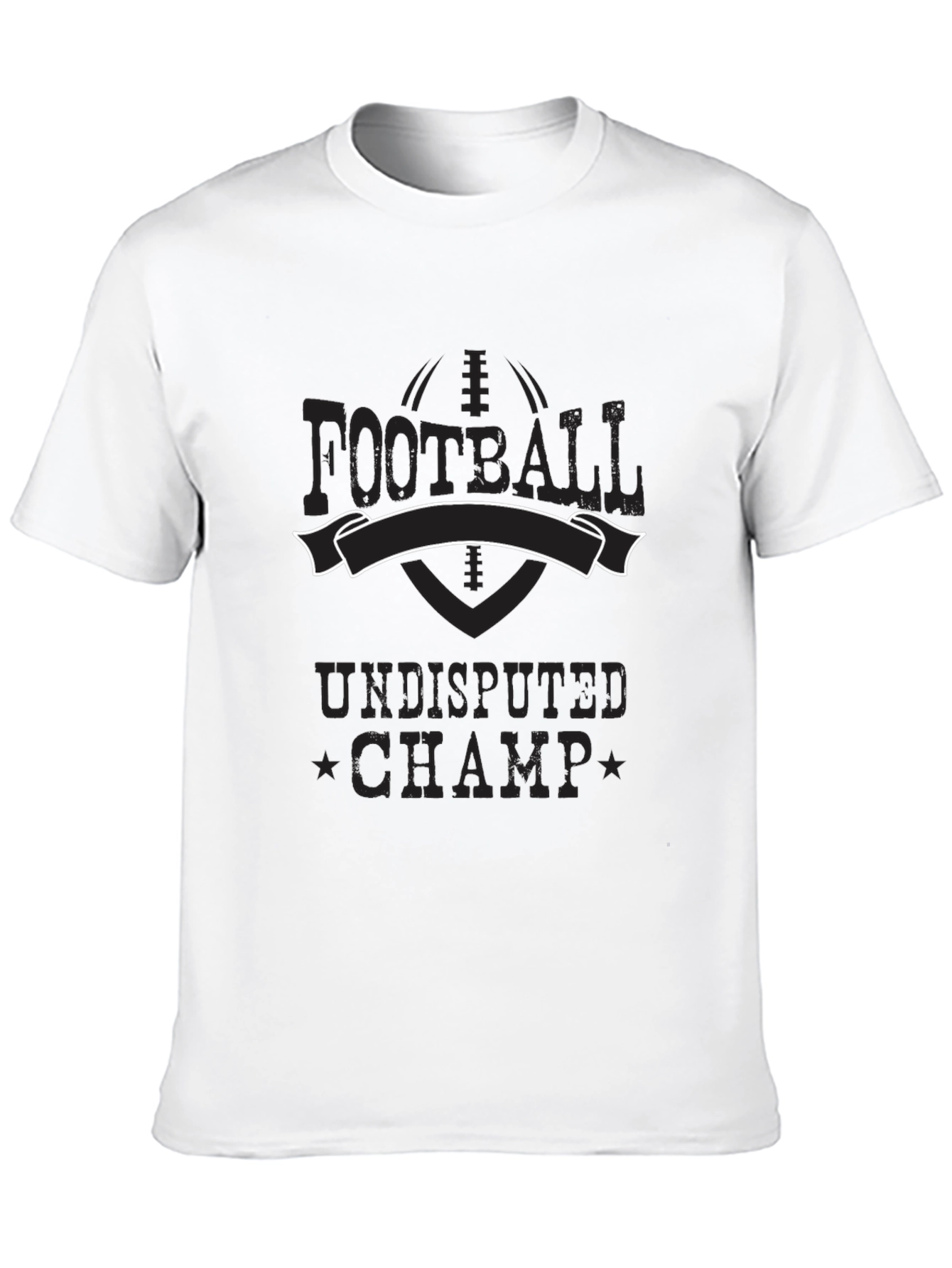 Football Undisputed Champ Black T-Shirt