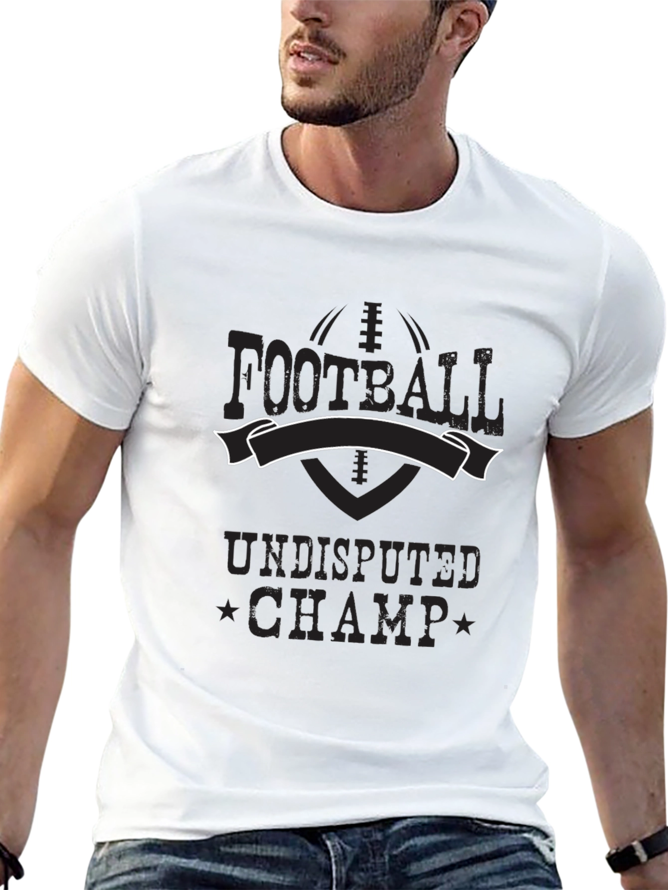 Football Undisputed Champ Black T-Shirt