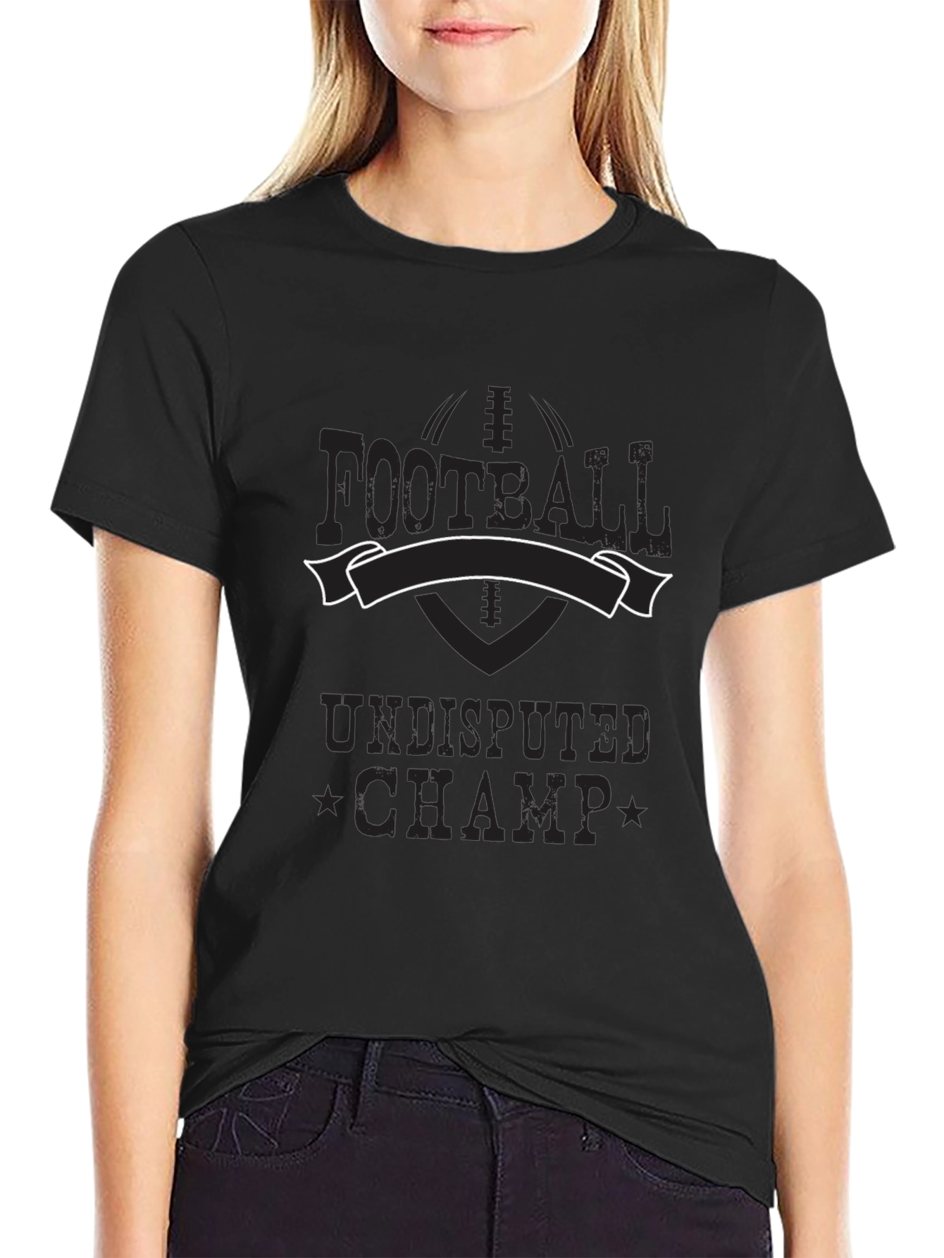 Football Undisputed Champ Black T-Shirt