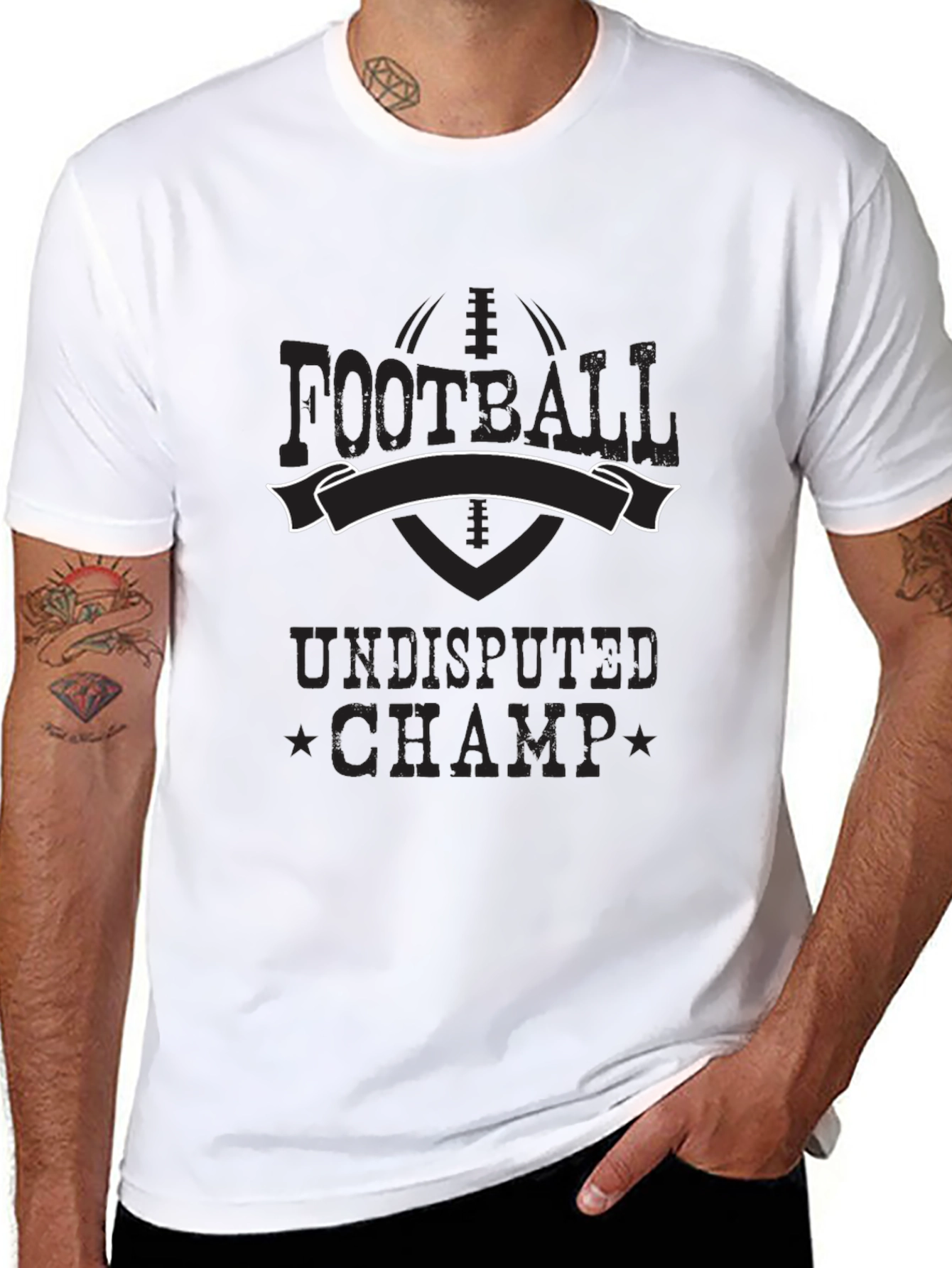 Football Undisputed Champ Black T-Shirt