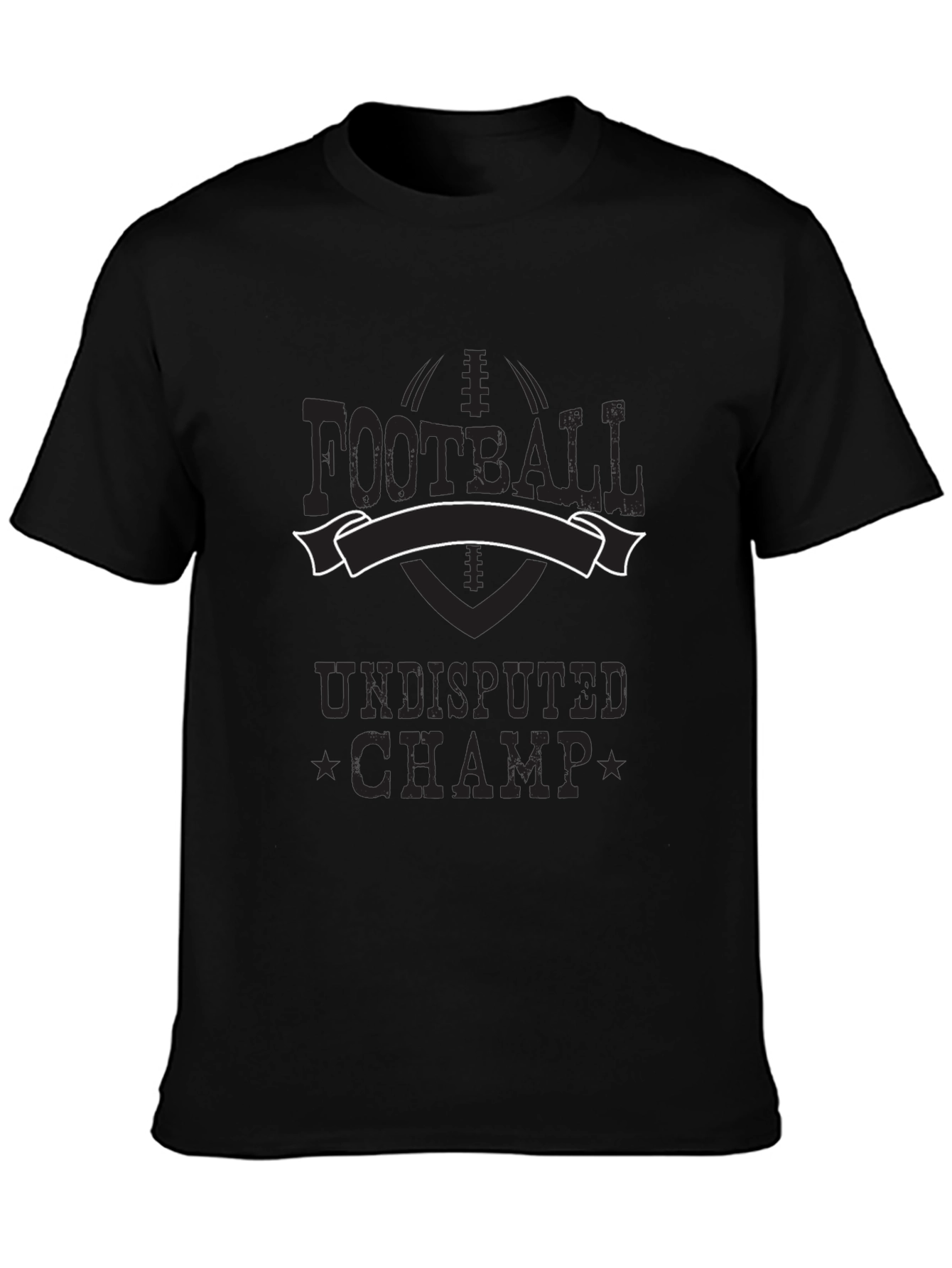 Football Undisputed Champ Black T-Shirt