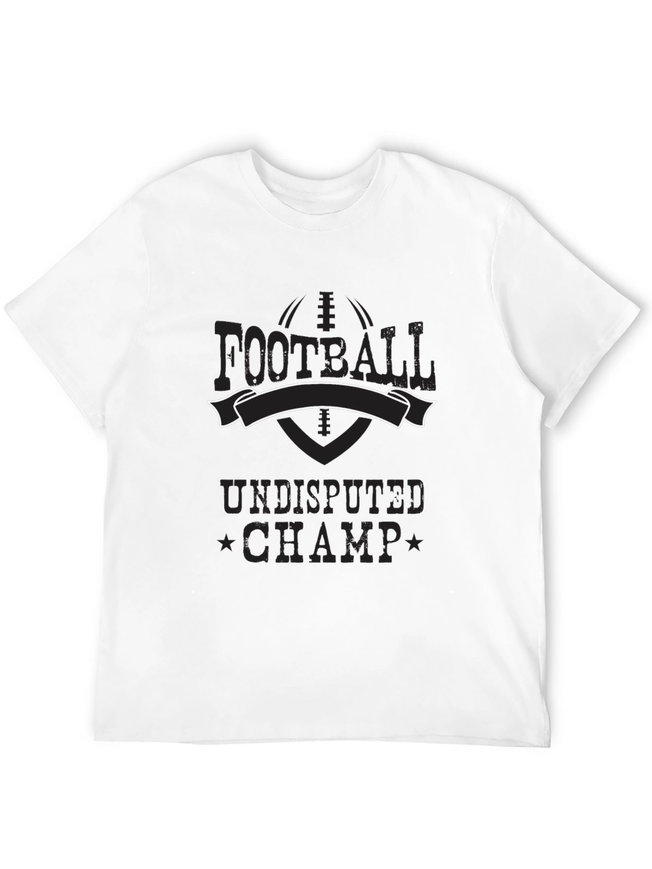 Football Undisputed Champ Black T-Shirt