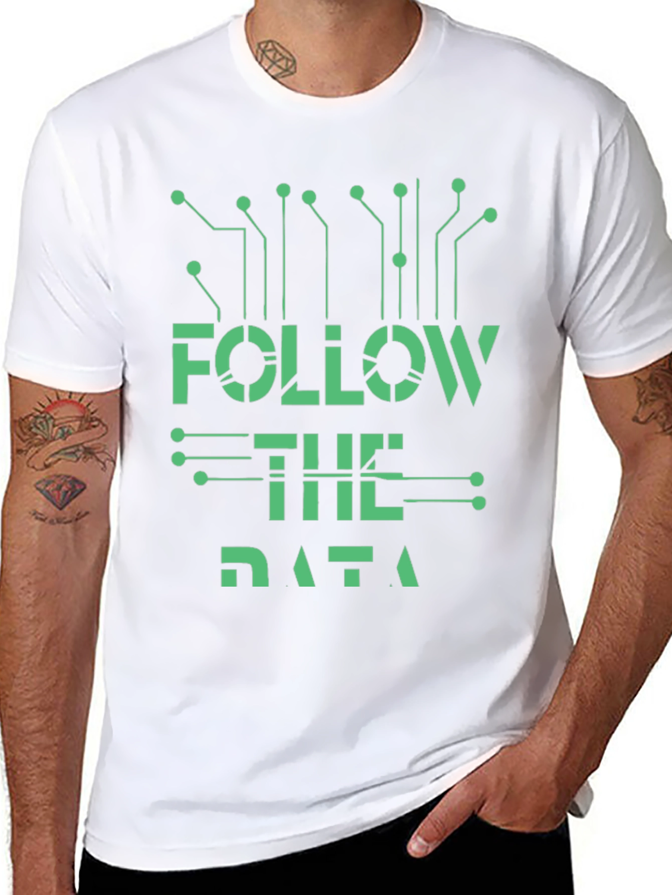 Follow the Data Graphic T-Shirt