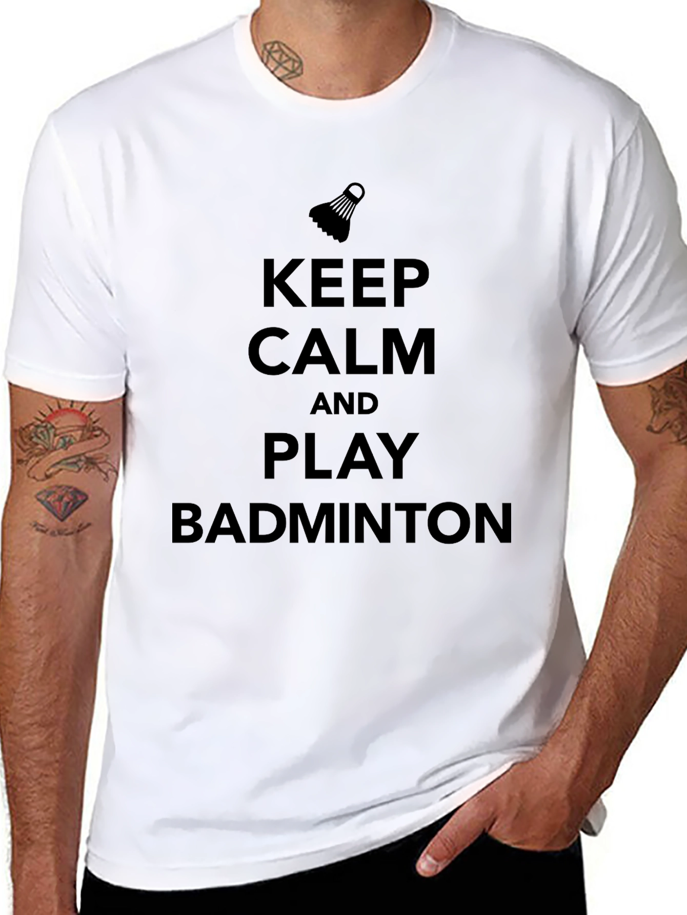 Keep Calm and Play Badminton T-Shirt