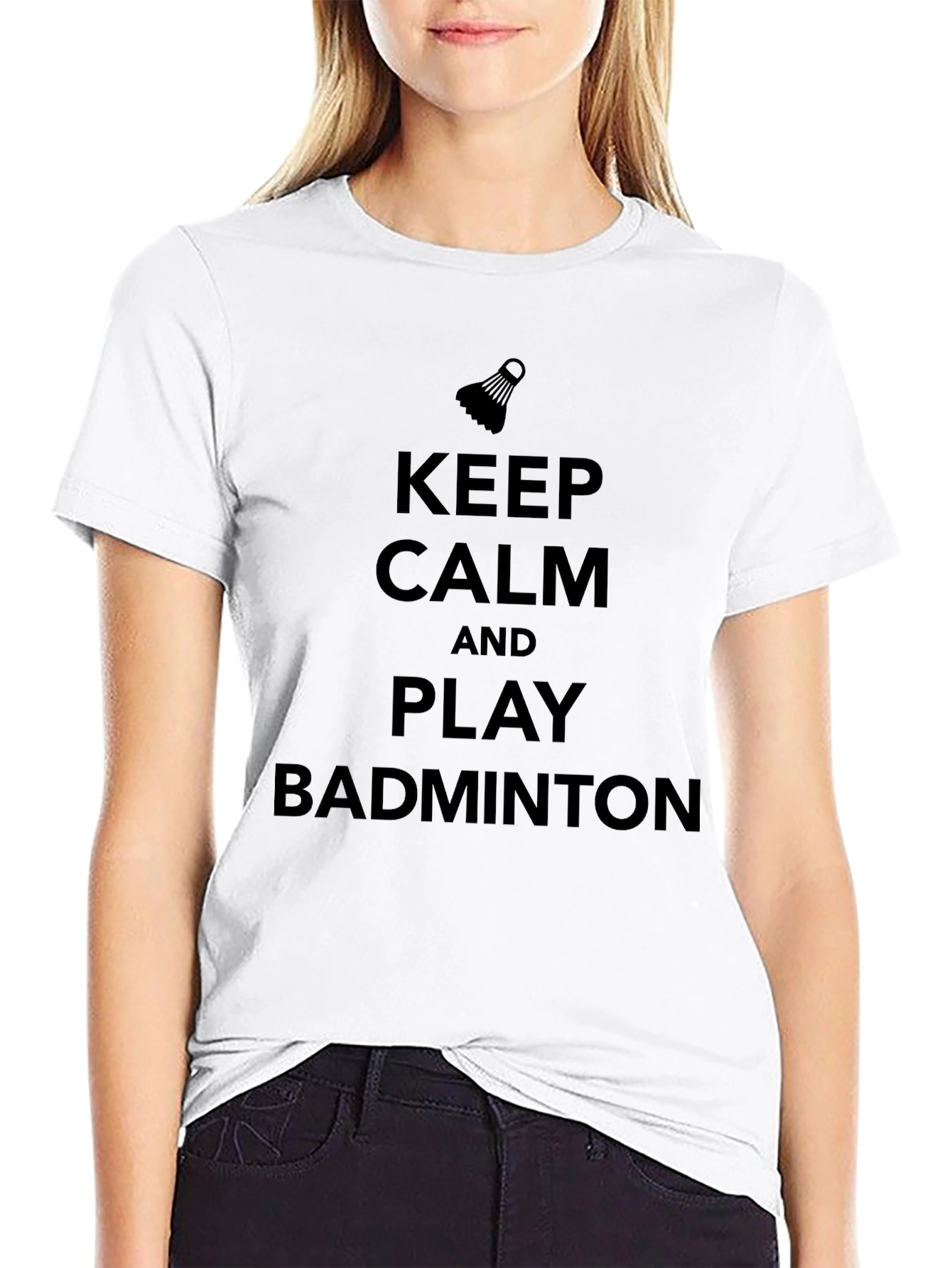 Keep Calm and Play Badminton T-Shirt