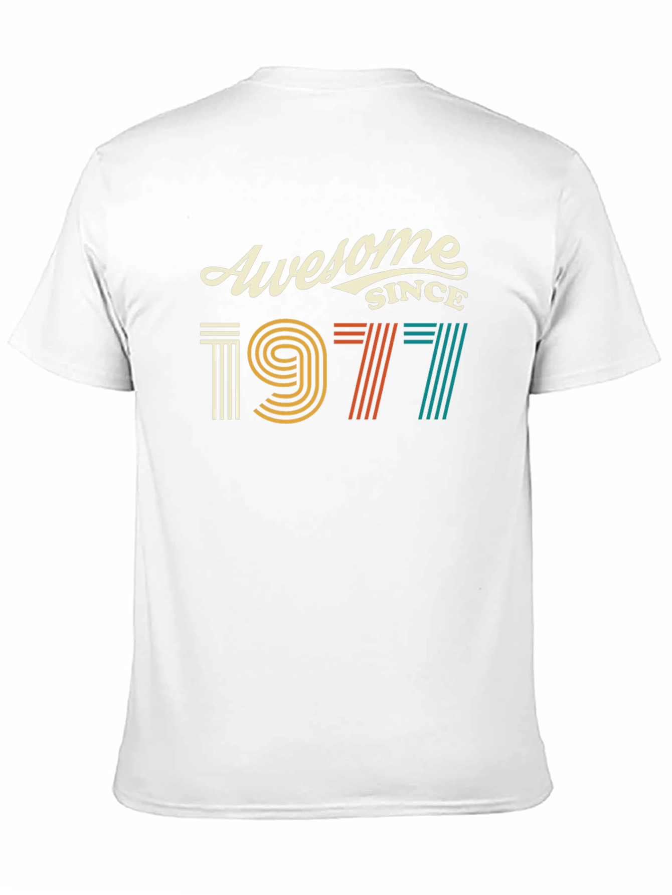 Awesome Since 1977 Graphic Tee - Retro Birthday Shirt