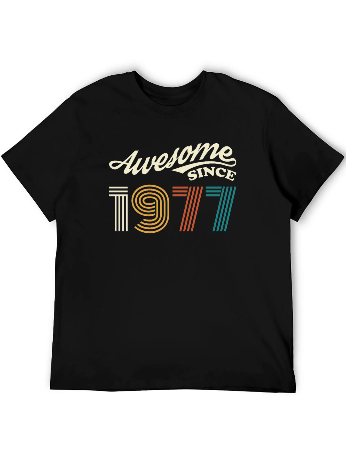 Awesome Since 1977 Graphic Tee - Retro Birthday Shirt