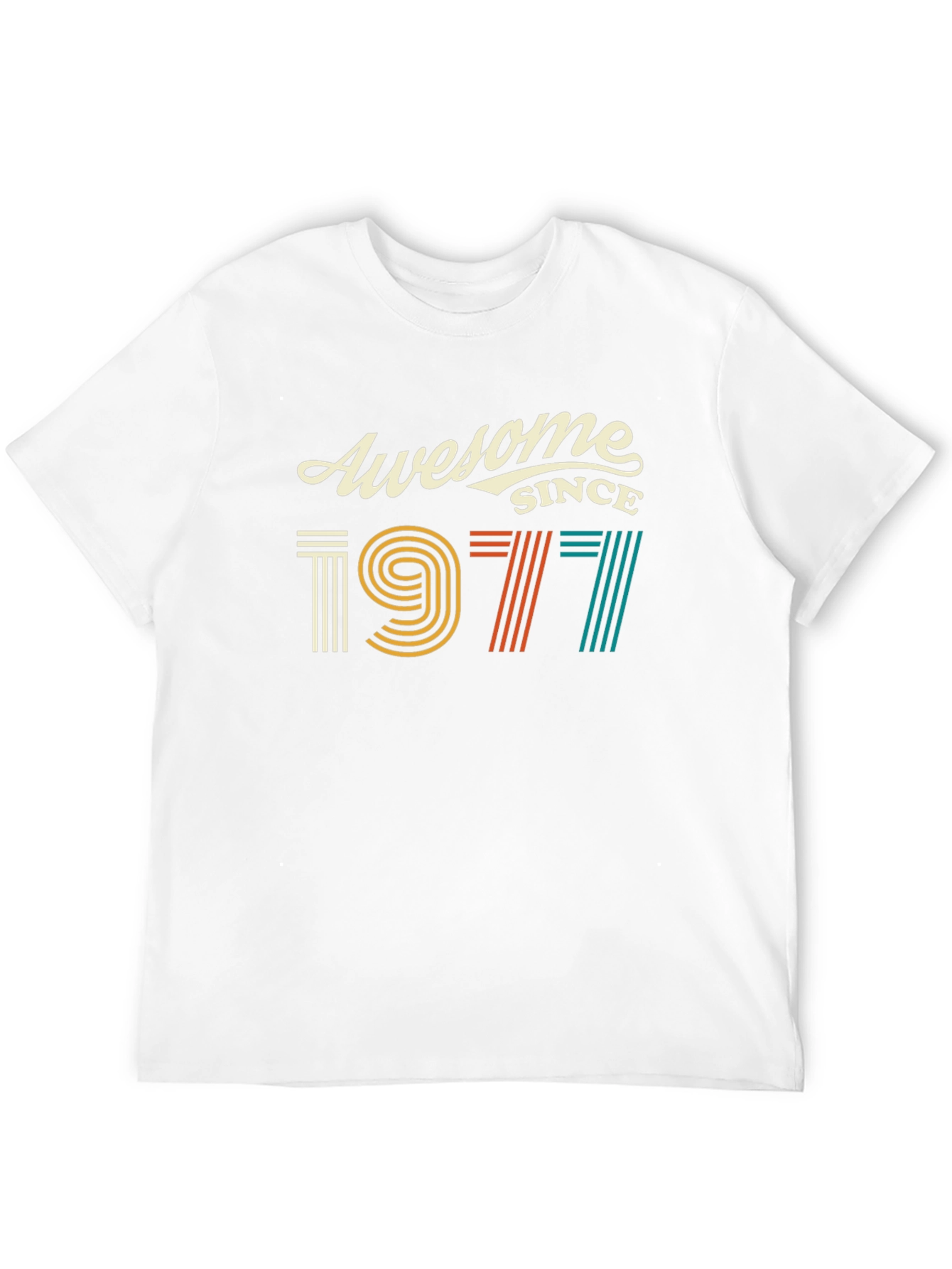 Awesome Since 1977 Graphic Tee - Retro Birthday Shirt