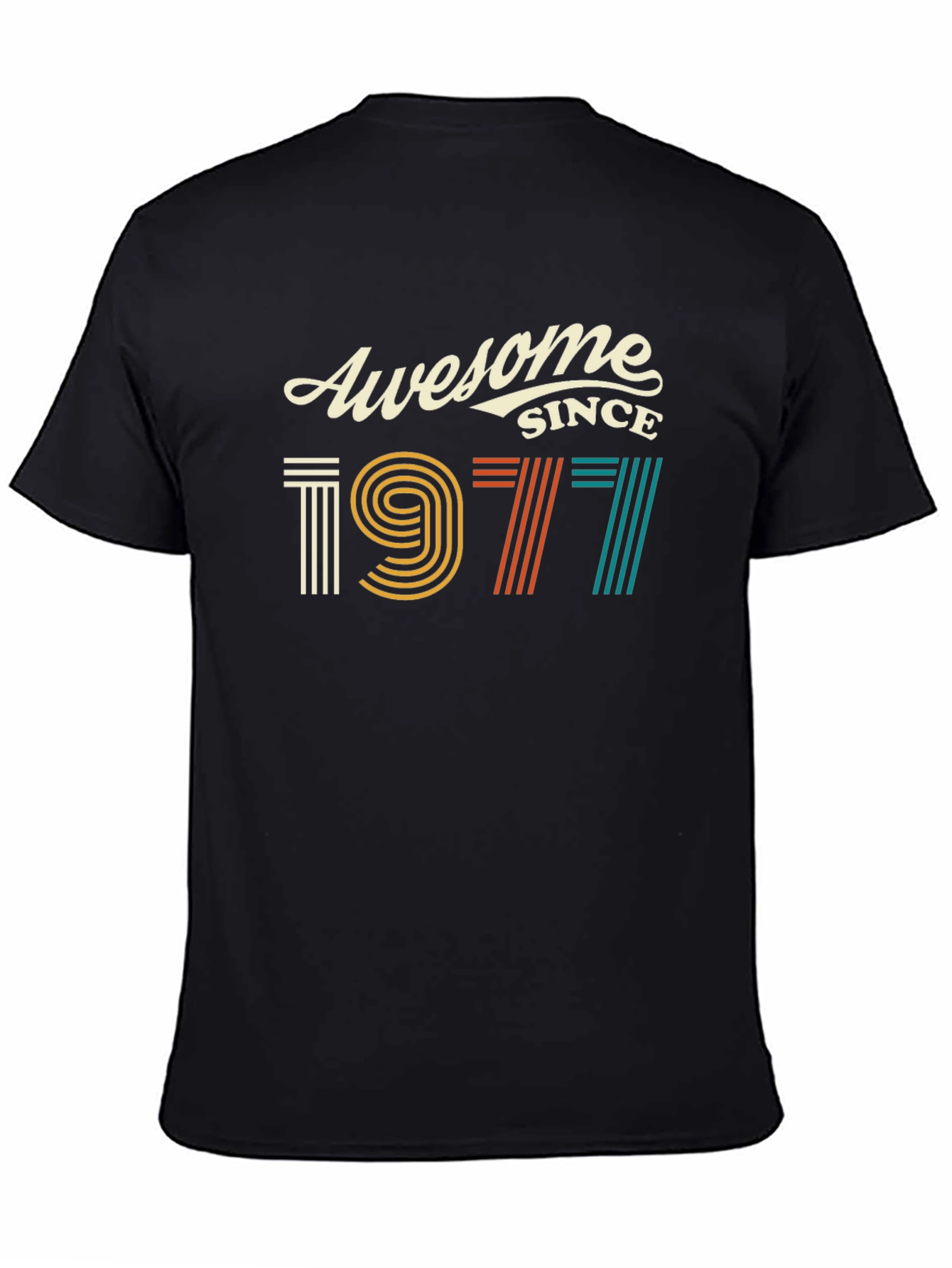 Awesome Since 1977 Graphic Tee - Retro Birthday Shirt