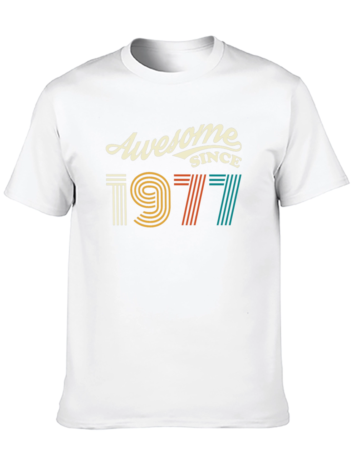 Awesome Since 1977 Graphic Tee - Retro Birthday Shirt