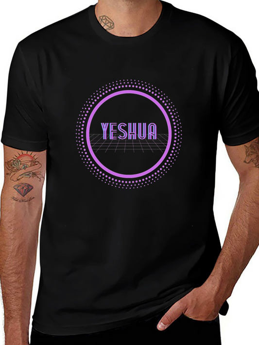 Yeshua Circle Design Black T-Shirt
