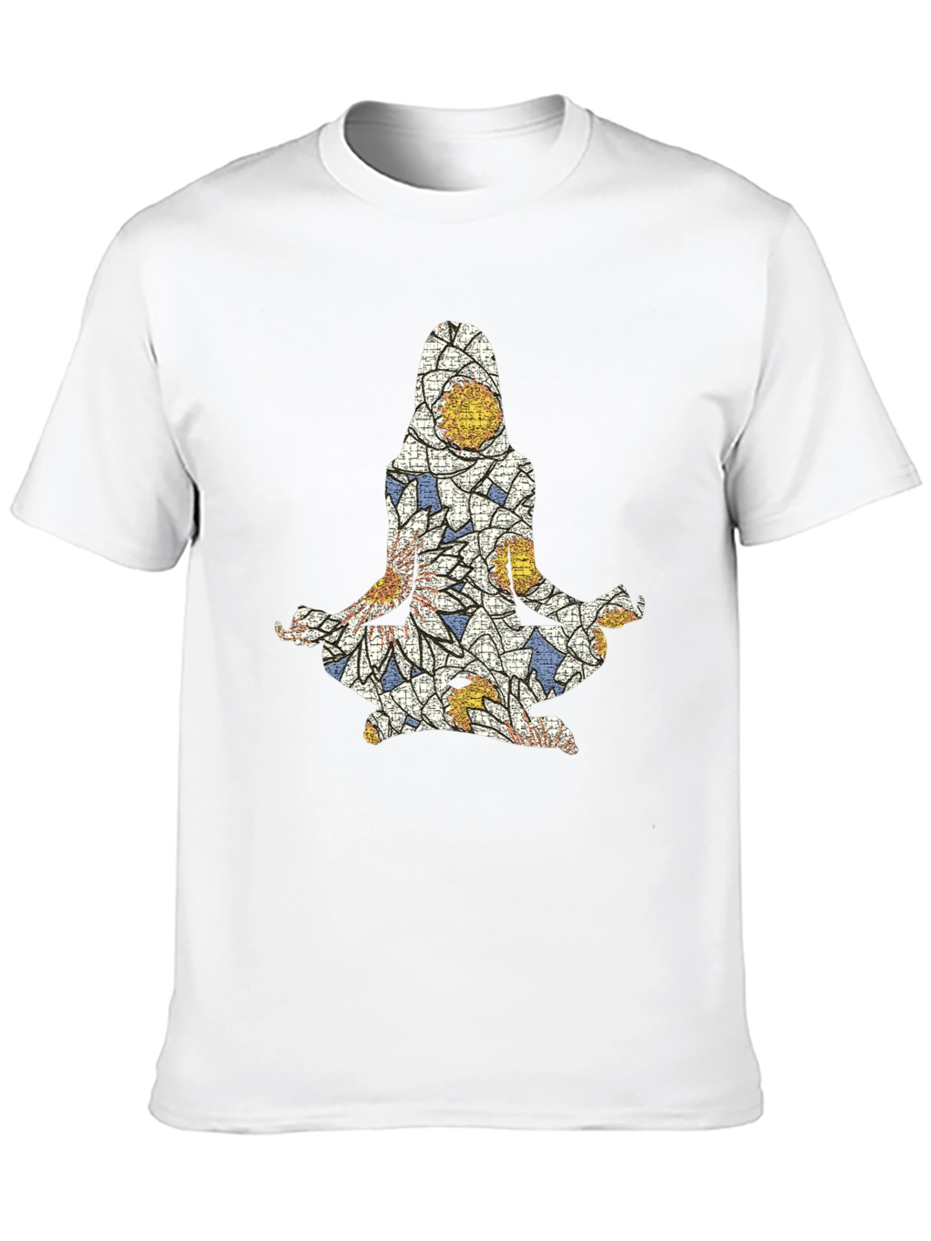 Yoga Mosaic Graphic Tee - Mens Black T-Shirt
