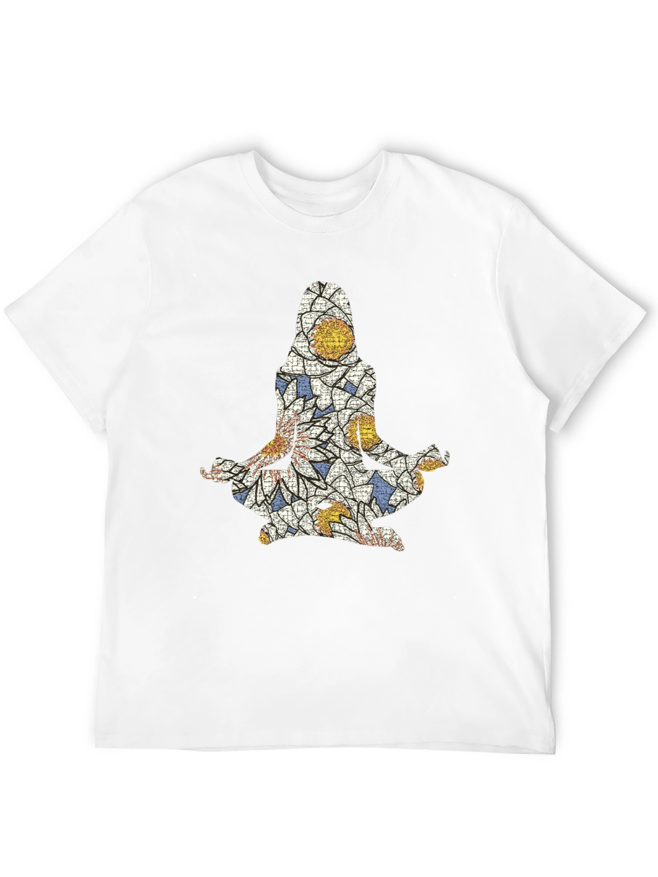 Yoga Mosaic Graphic Tee - Mens Black T-Shirt