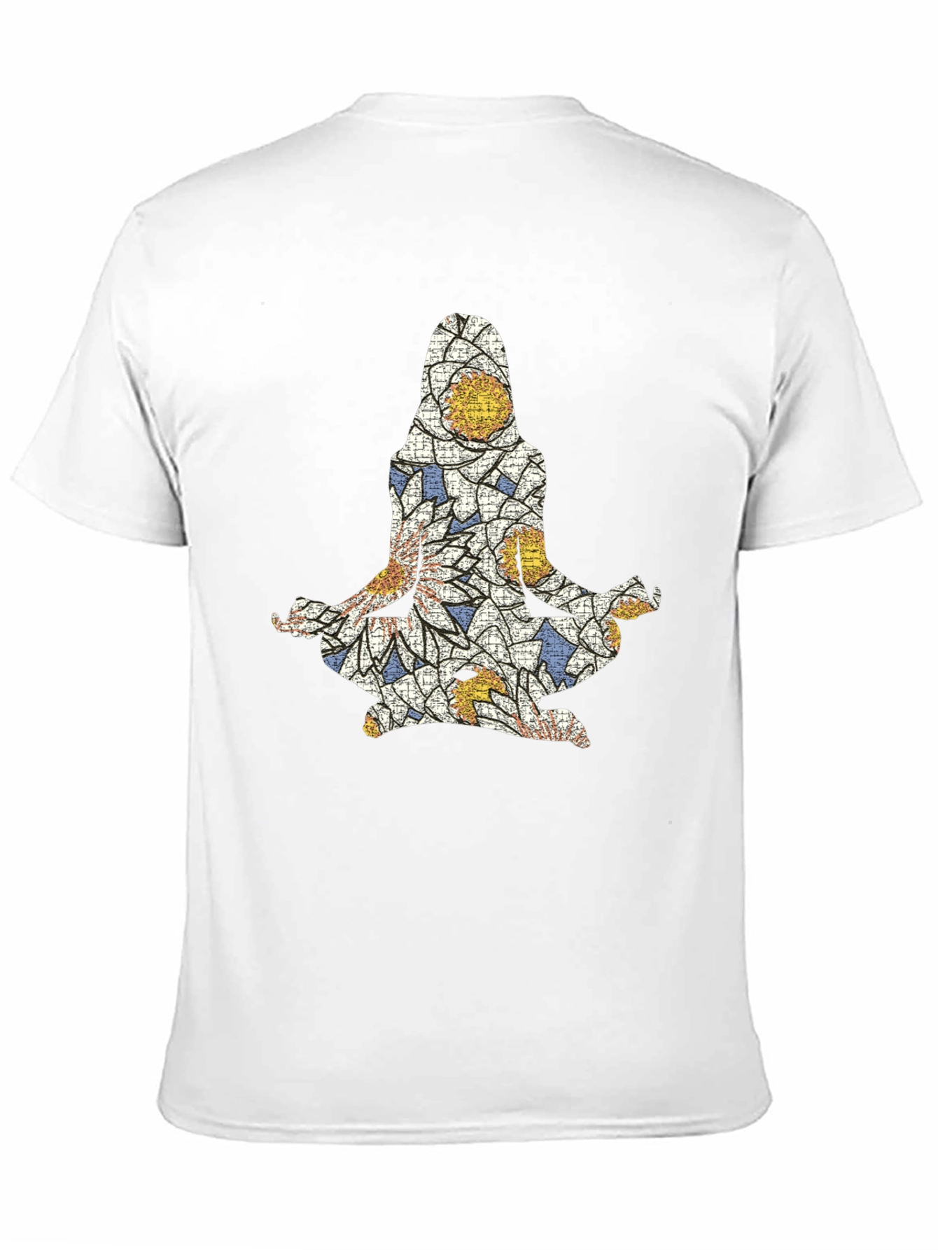 Yoga Mosaic Graphic Tee - Mens Black T-Shirt