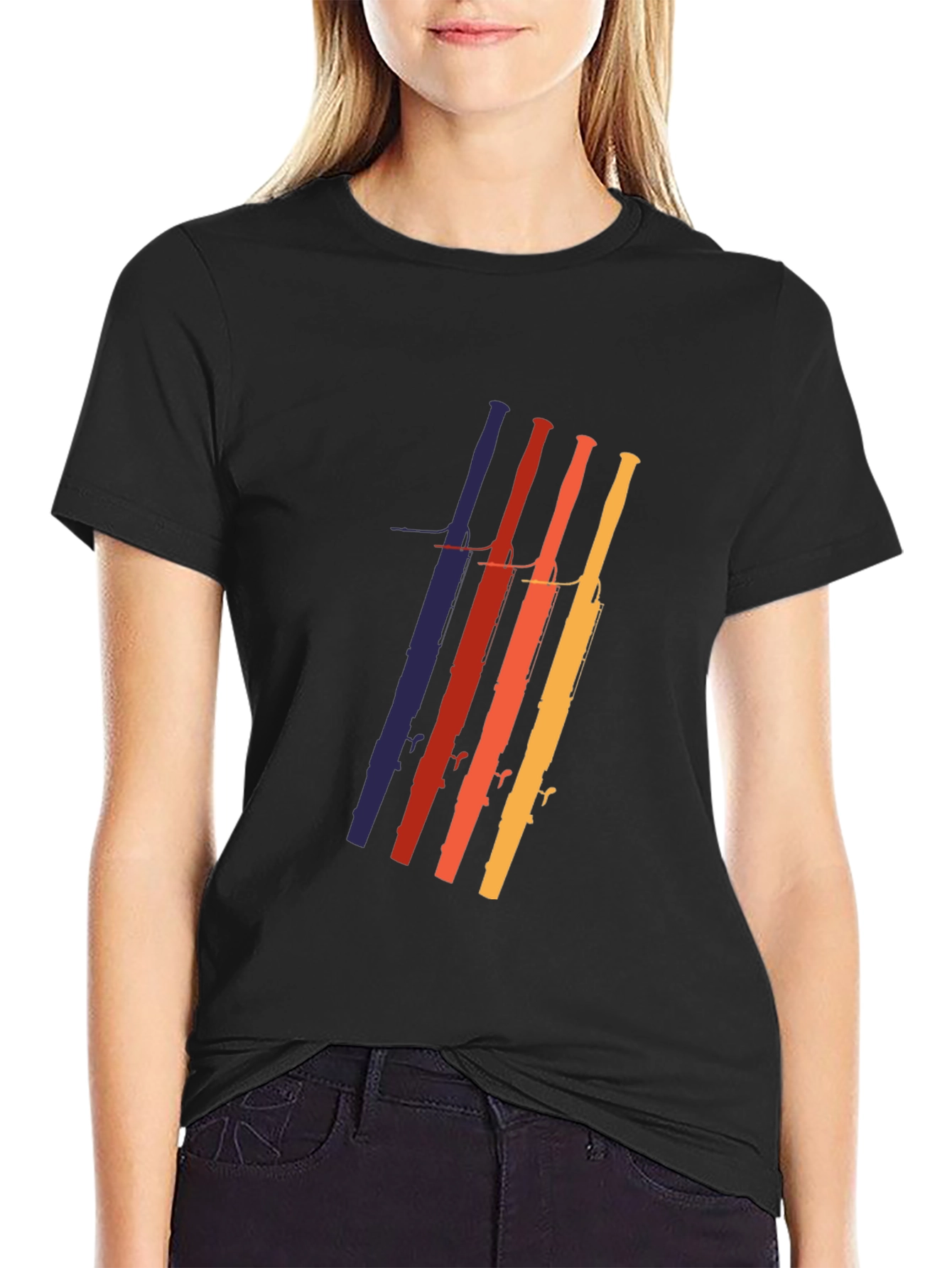 Retro Oboe Music T-Shirt - Cool Instrument Design