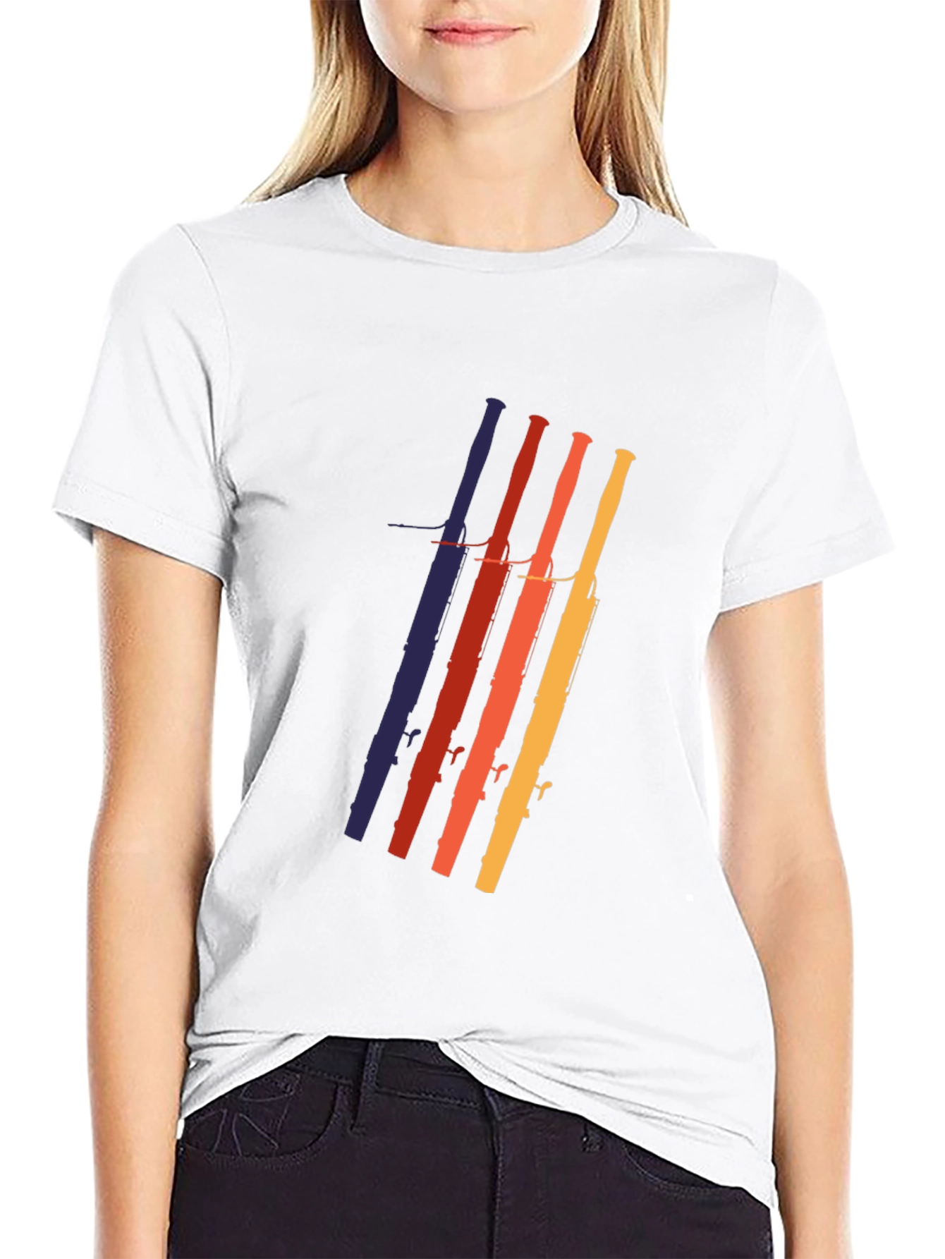 Retro Oboe Music T-Shirt - Cool Instrument Design