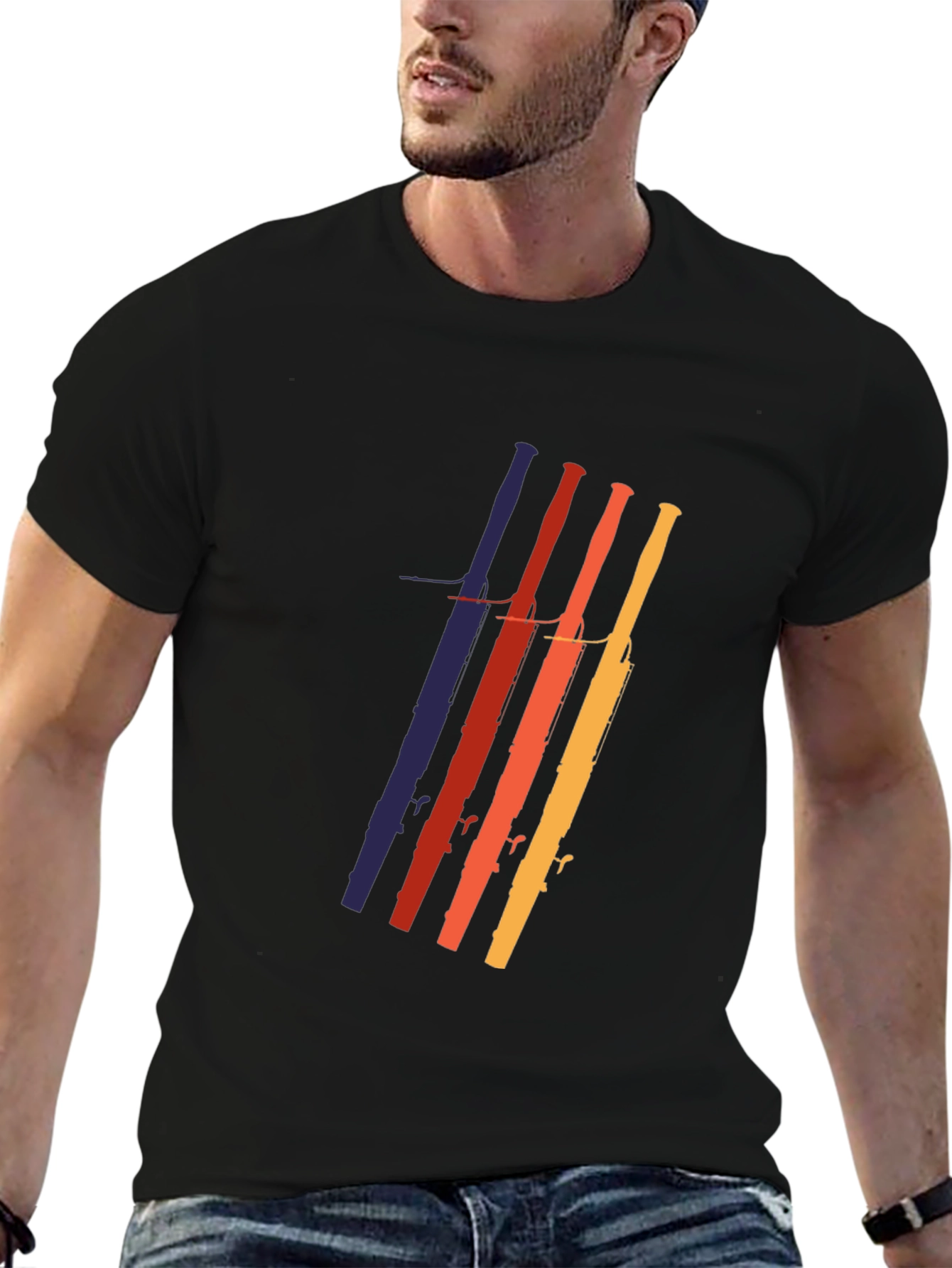 Retro Oboe Music T-Shirt - Cool Instrument Design