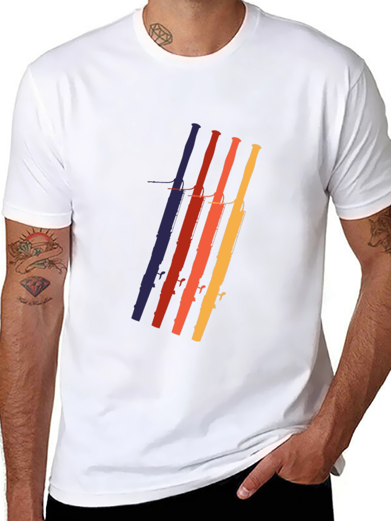 Retro Oboe Music T-Shirt - Cool Instrument Design