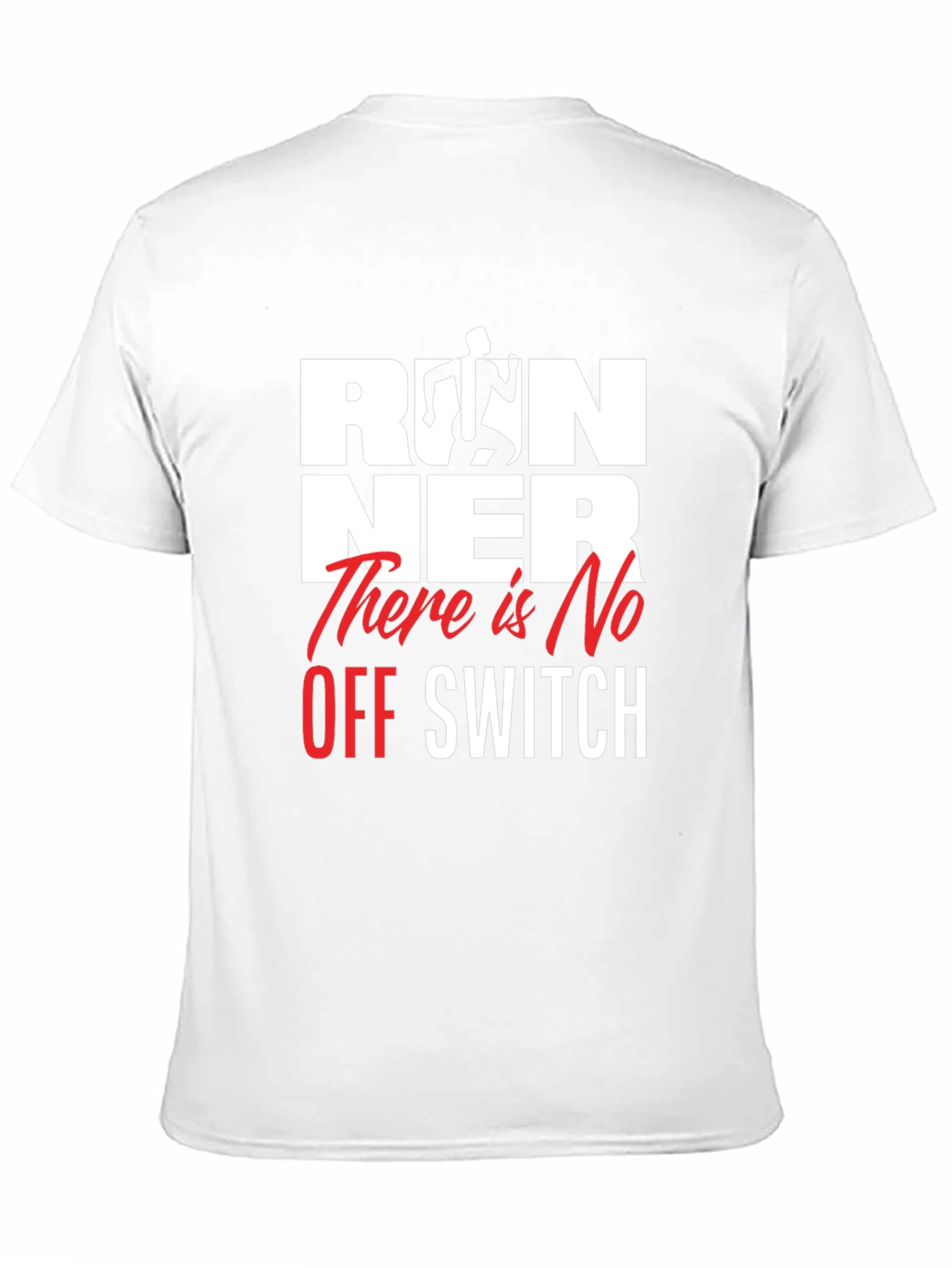 Runner There Is No Off Switch Black Graphic Tee