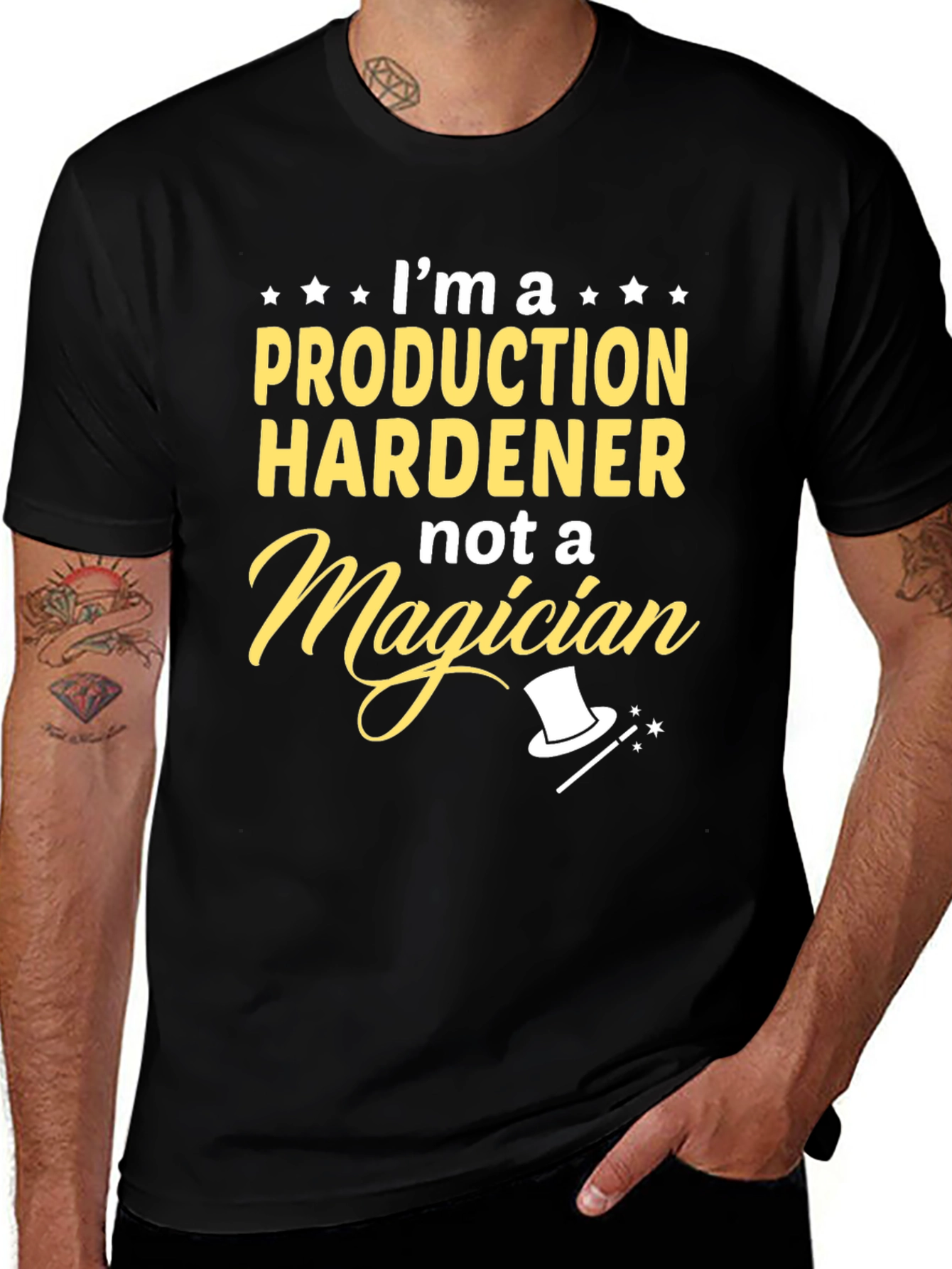 Production Hardener T-Shirt - Not a Magician Graphic Tee