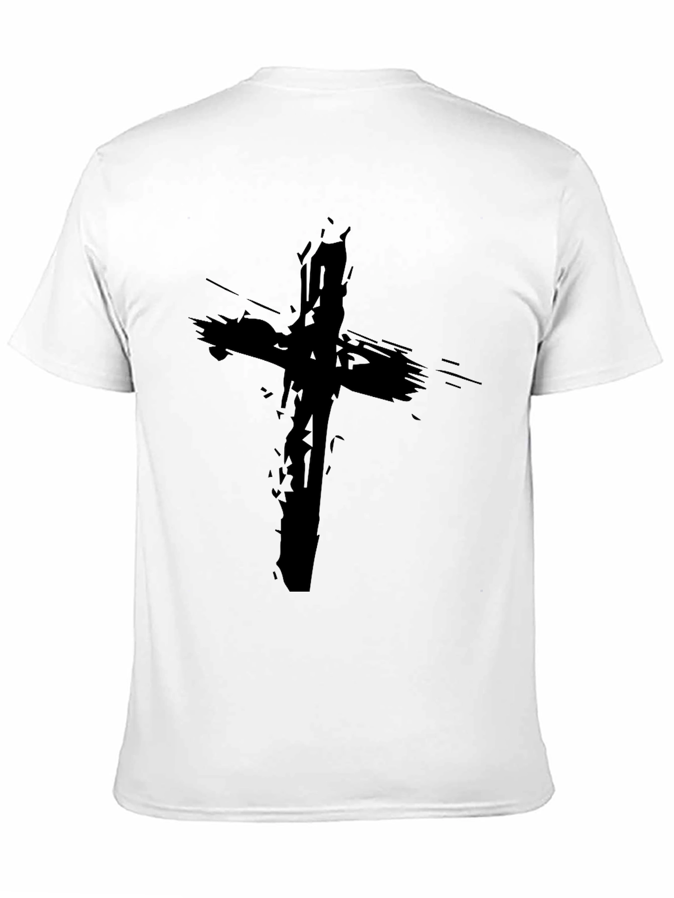 Grunge Cross Black T-Shirt