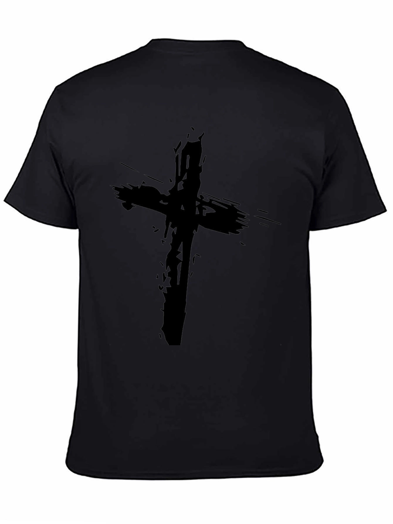 Grunge Cross Black T-Shirt