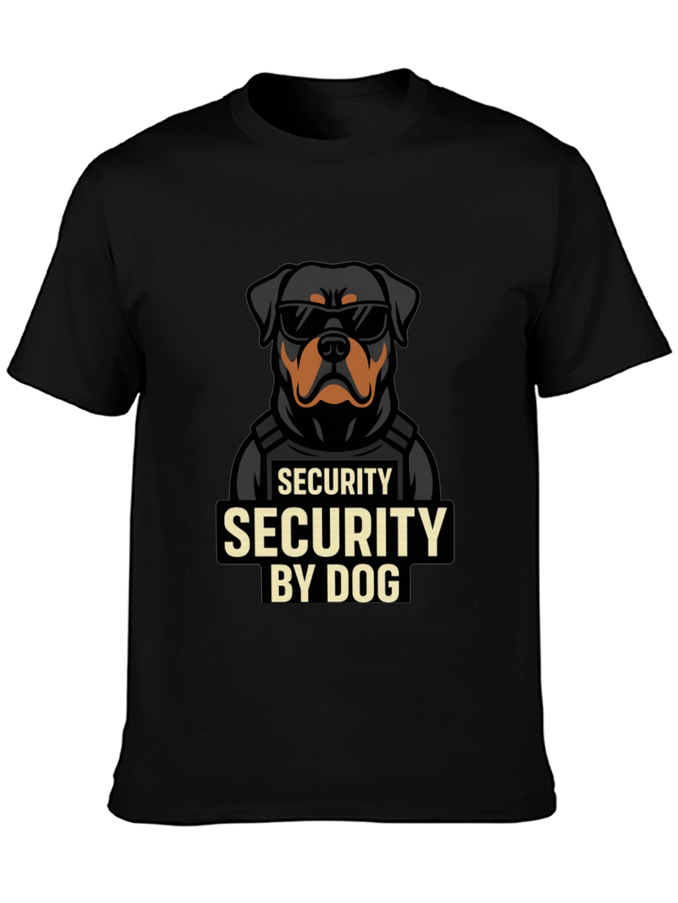 Security Rottweiler Dog Graphic T-Shirt