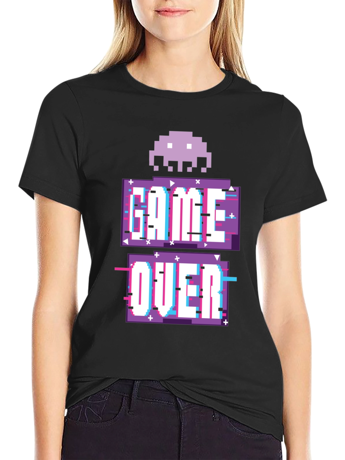 Game Over Pixel Art T-Shirt - Retro Gaming Style