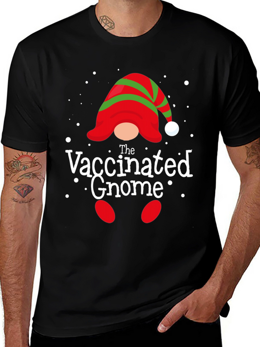 The Vaccinated Gnome Holiday T-Shirt