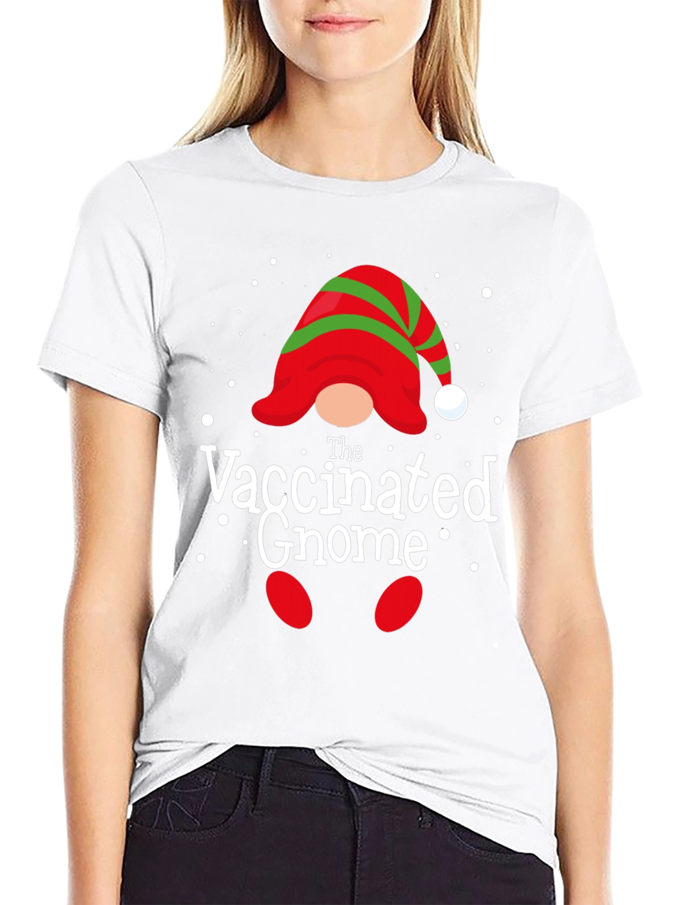 The Vaccinated Gnome Holiday T-Shirt