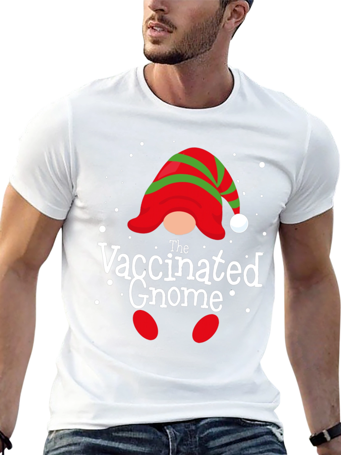 The Vaccinated Gnome Holiday T-Shirt
