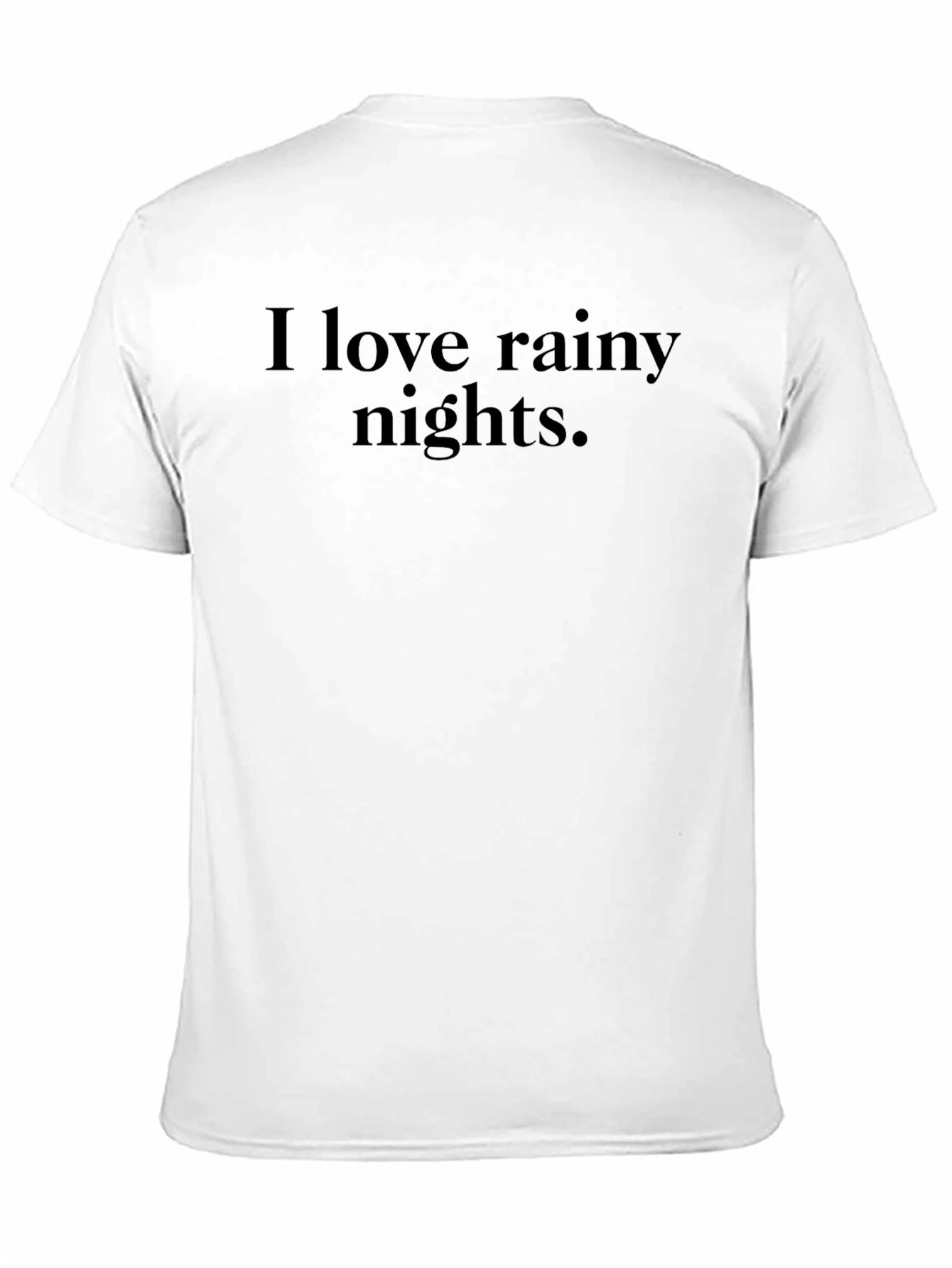 I Love Rainy Nights Black T-Shirt