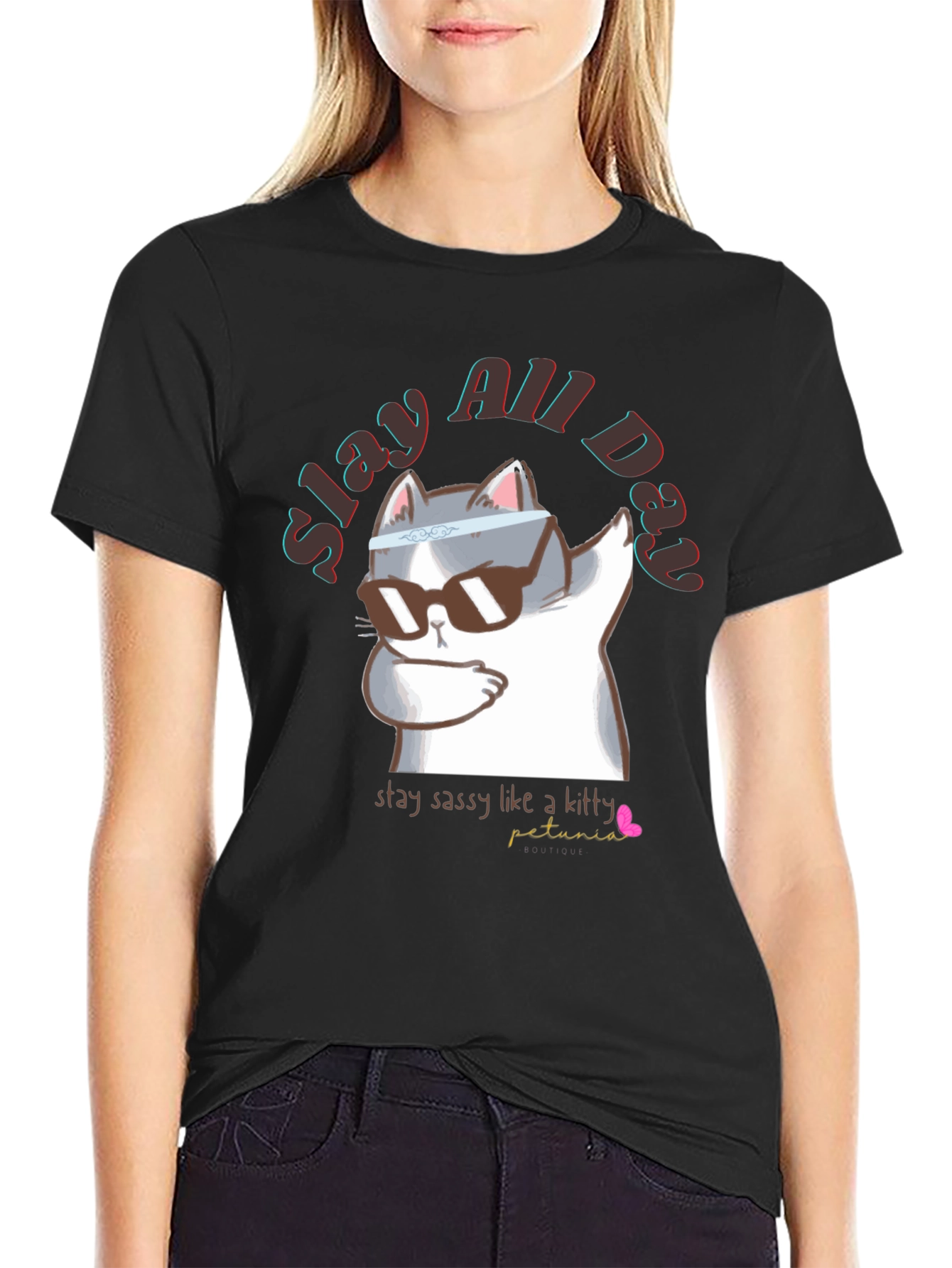 Slay All Day Cat T-Shirt