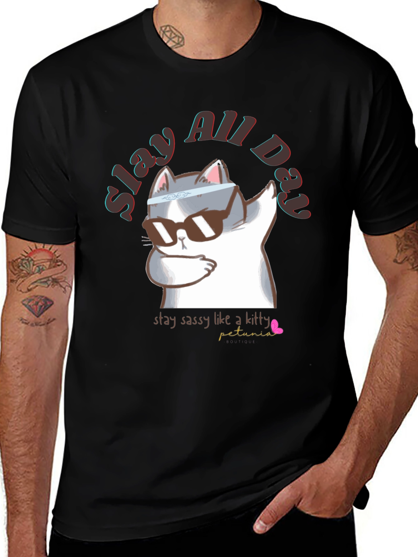 Slay All Day Cat T-Shirt